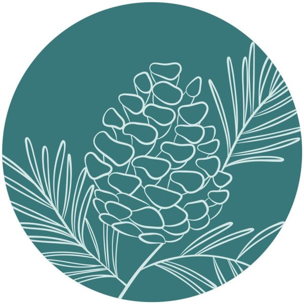 Pine Cone Spray Wax Seal Stamp Spellbinders Detail 1