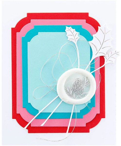 Pine Cone Spray Wax Seal Stamp Spellbinders Detail 2