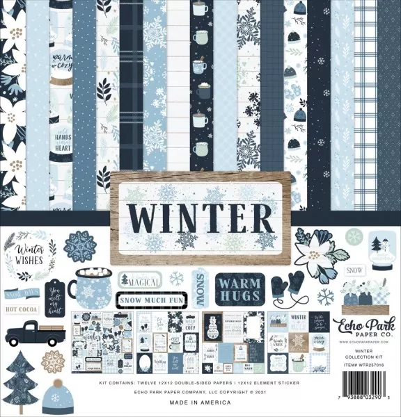 Echo Park Winter 12x12 inch collection kit