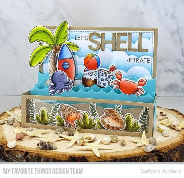 Island Shell-ebration Clear Stamps My Favorite Things Project 2
