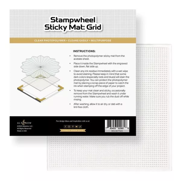 Stampwheel Low Tack Sticky Mag Grid