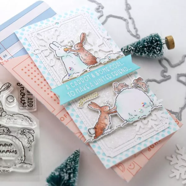 Just Add Snow Clear Stamps Colorado Craft Company by Anita Jeram 3