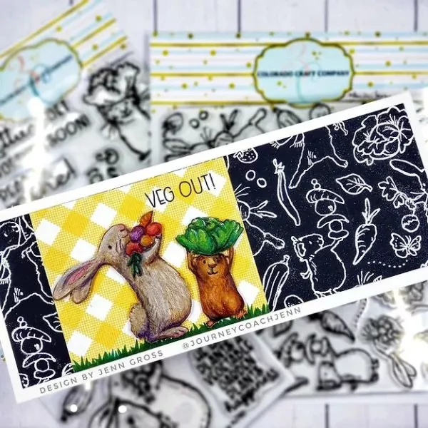 Summer Garden Clear Stamps Colorado Craft Company by Anita Jeram 4