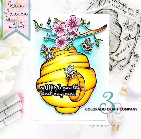 Beehive Clear Stamps Colorado Craft Company by Kris Lauren 1