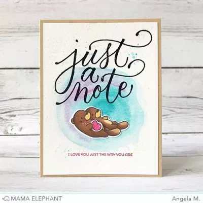 otterly adorbale mama elephant clear stamps card1