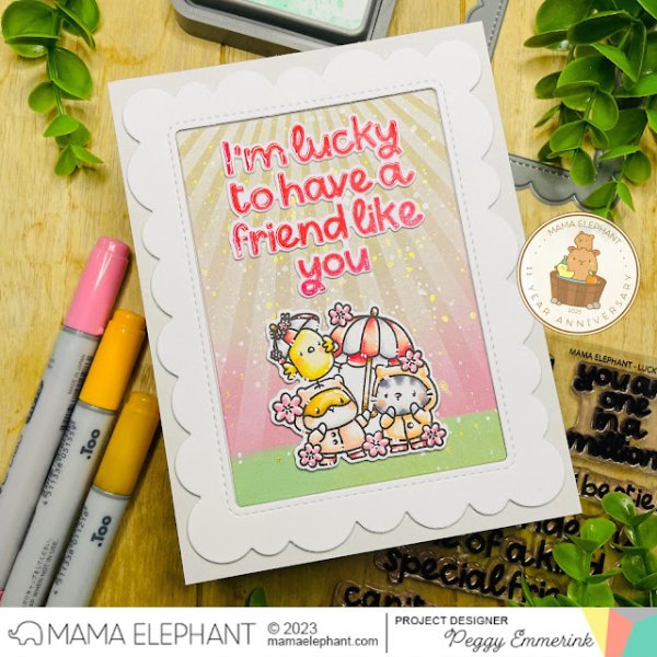 Lucky Friend Clear Stamps Mama Elephant 2