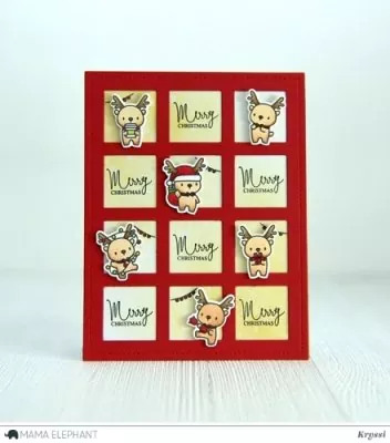 me1709 206 mama elephant clear stamps little reindeer agenda card1