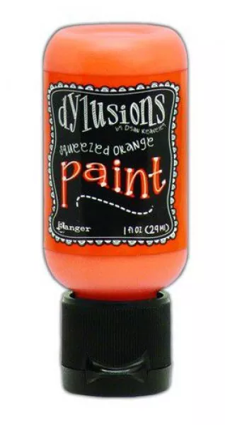 squeezed Orange Dylusions Paint Flip Cap Bottle Ranger