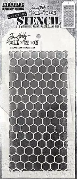 stencil honeycomb tim holtz stampers anonymous