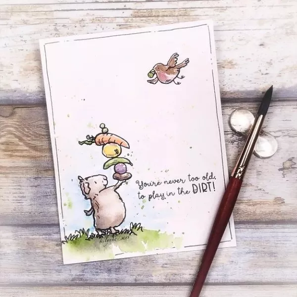 Veggie Stack Clear Stamps Colorado Craft Company by Anita Jeram 1