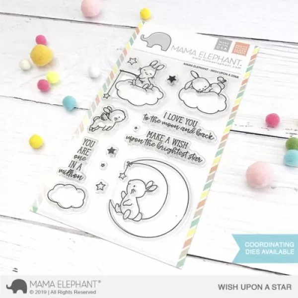 wish upon a star clear stamps stempel mama elephant