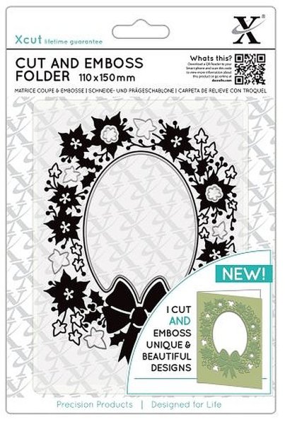 xcu503943 xcut cut and emboss folder wreath aperture