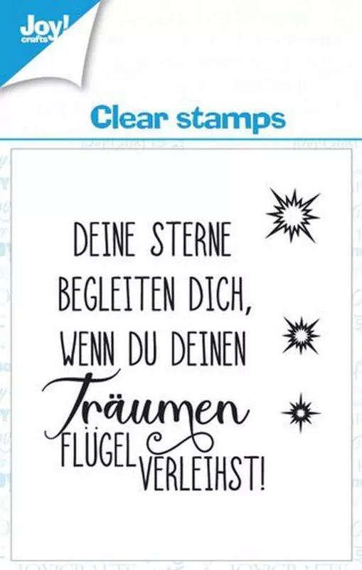 Sterne Text DE 4 clear stamps joycrafts