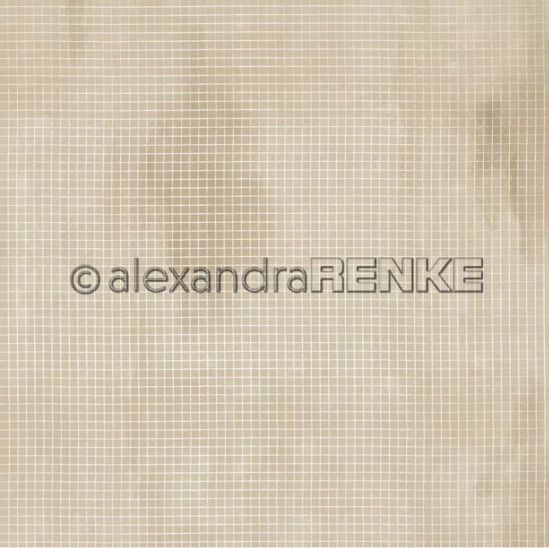 Karo auf Calm Dunkelbeige Alexandra Renke Scrapbookingpaper