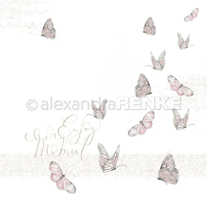 101194 schmetterling enjoy every moment alexandra renke design papier scrapbooking