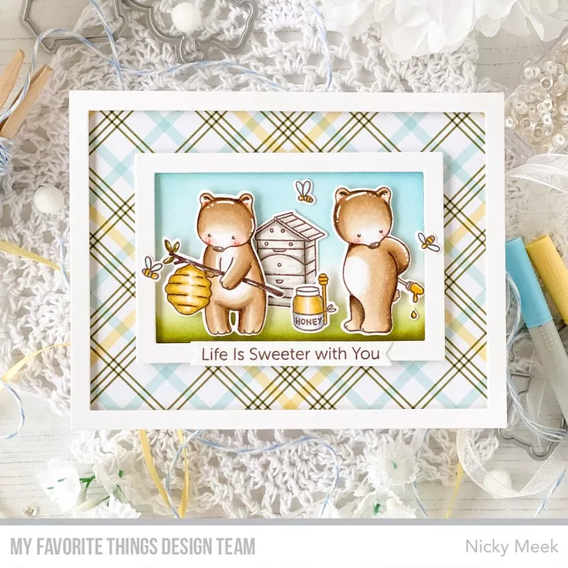 Unbearably Sweet Clear Stamps My Favorite Things Project 1