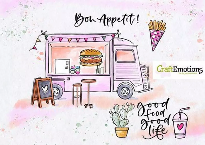 Foodtruck Clear Stamps CraftEmotions 1