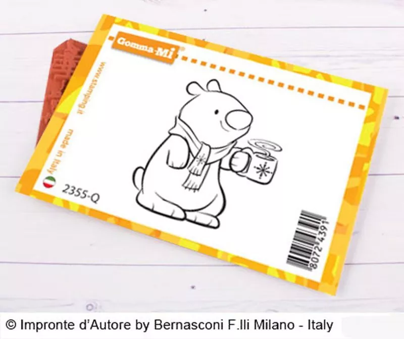 Choko Polar Bear Impronte D'Autore Rubber Stamp