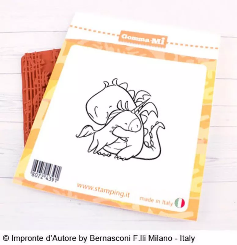 Dante e Bo Impronte D'Autore Rubber Stamp