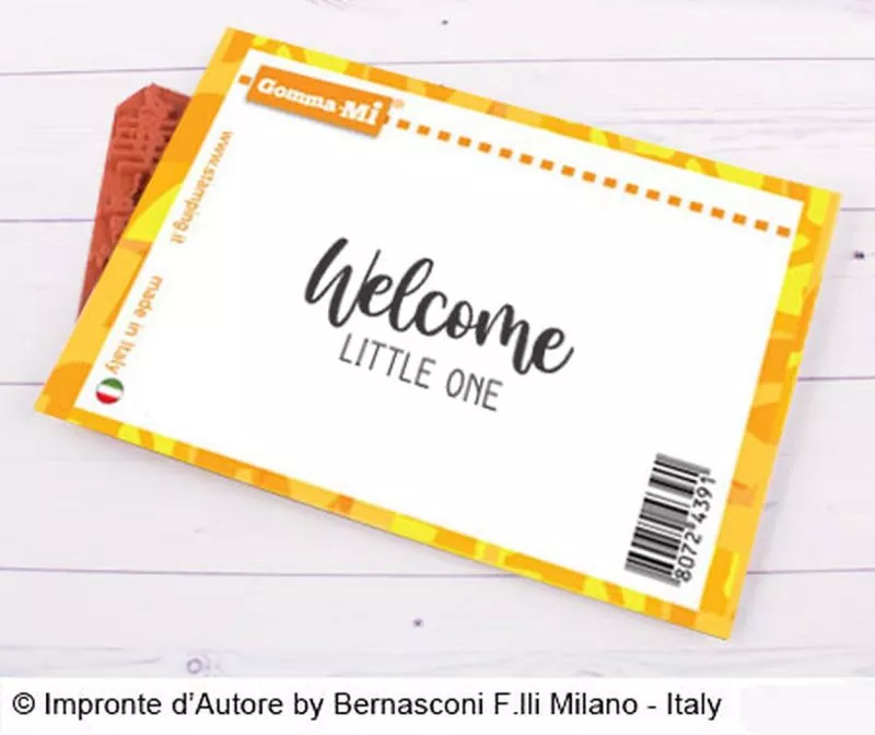 Welcome Little One Impronte D'Autore Rubber Stamp