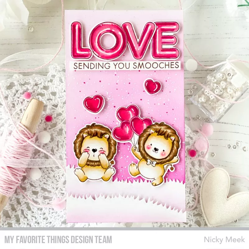 Lovely Lions Clear Stamps My Favorite Things Project 1