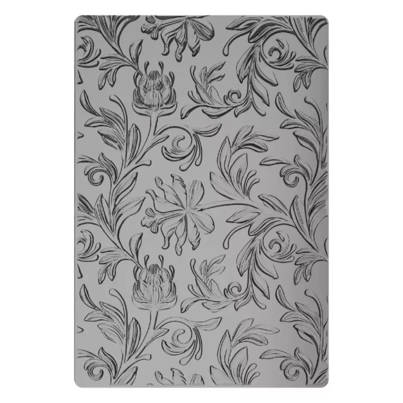 Tim Holtz Botanical Large 3D Texture Fades A5 Embossing Folder Sizzix 1