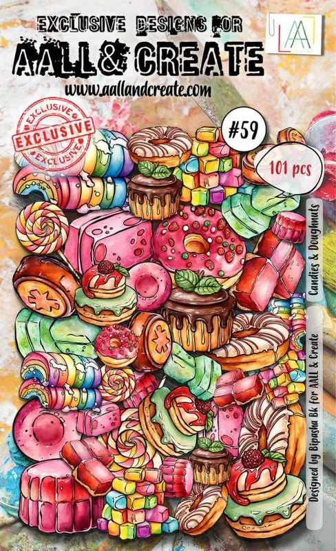 Candies & Doughnuts Ephemera Die Cut Embellishment AALL & Create