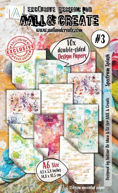 Spectrum Splash #3 paper Kit A6 craft emotions