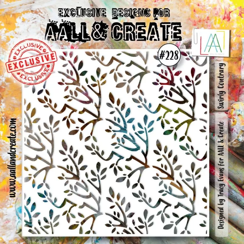 aall and create Swirly Contrary stencil