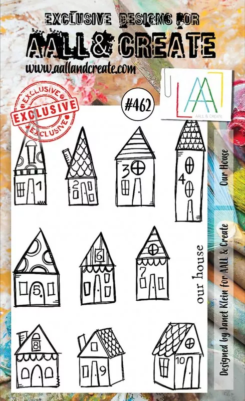 aall create clear stamp Our House