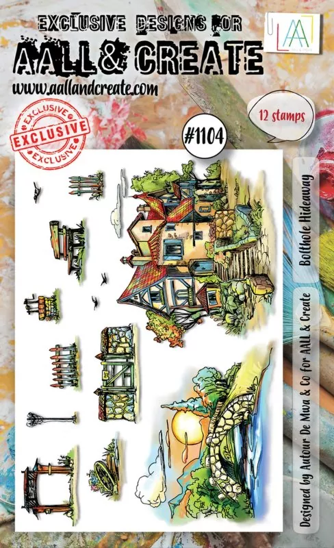 aall create clear stamp Bolthole Hideaway