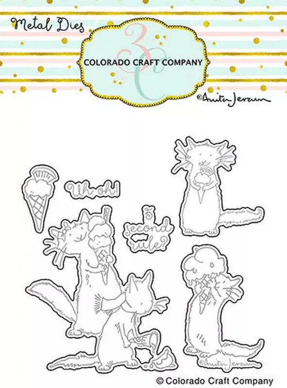 Ice Cream Day Dies Colorado Craft Company by Anita Jeram