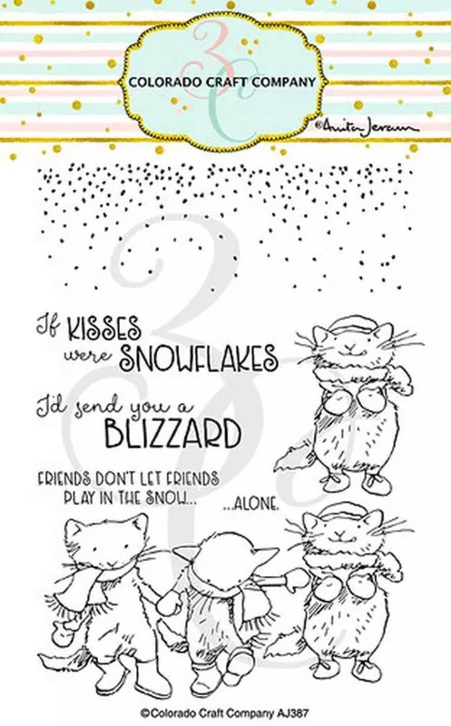 Kittens & Mittens Clear Stamps Colorado Craft Company by Anita Jeram