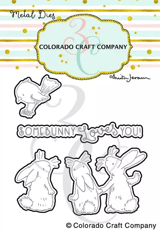3 Bunnies & Robin Dies Colorado Craft Company by Anita Jeram
