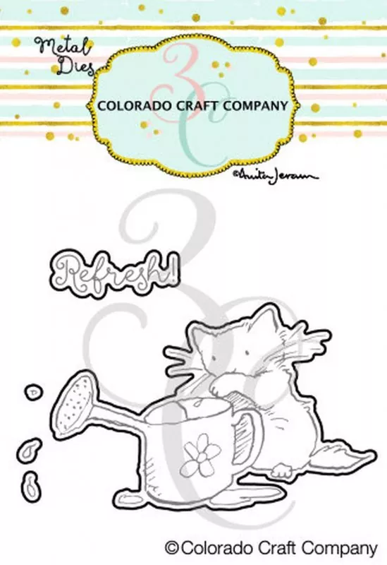 Watering Can Mini Dies Colorado Craft Company by Anita Jeram