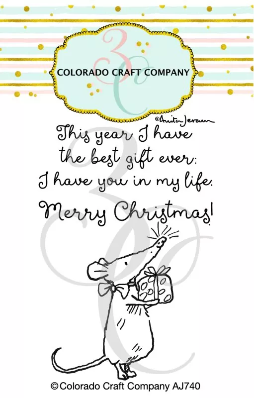 Best Gift Shrew Mini Clear Stamps Colorado Craft Company by Anita Jeram
