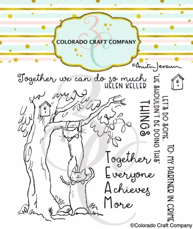 Team Cats Stamp & Die Bundle Colorado Craft Company