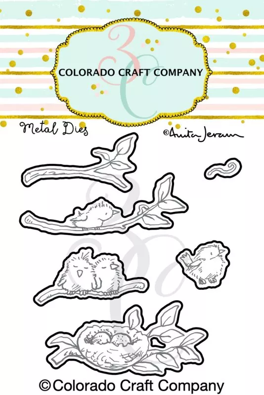 Tiny Birds Worm Dies Colorado Craft Company by Anita Jeram