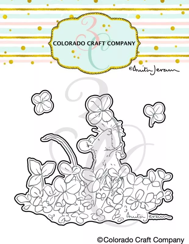Mouse Shamrocks Dies Colorado Craft Company by Anita Jeram