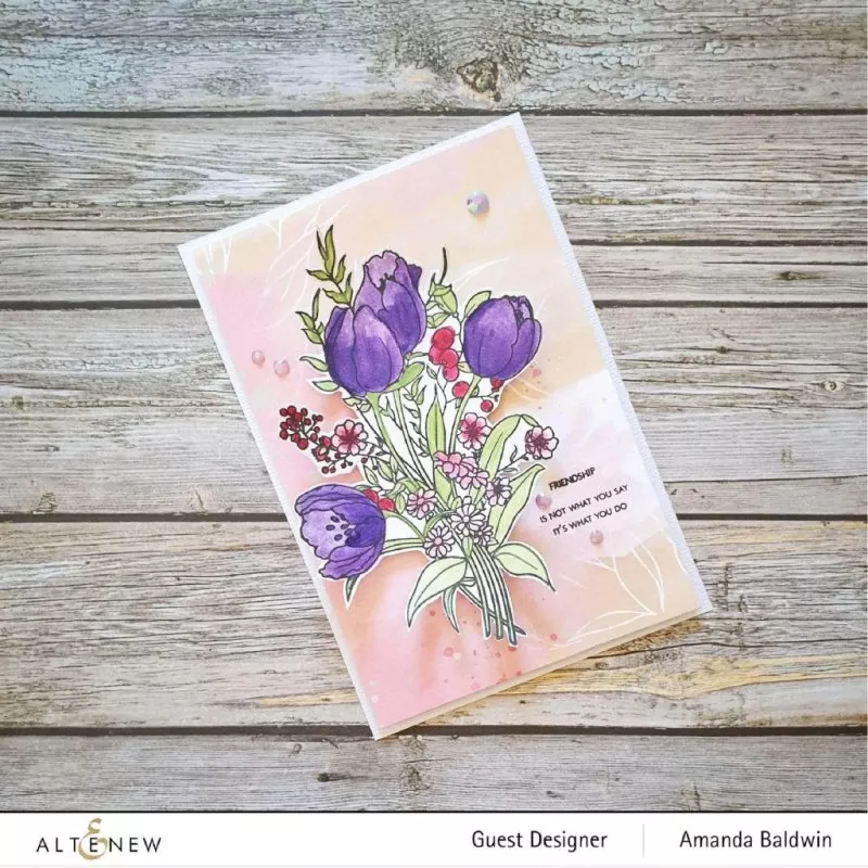 Paint A Flower - Tulips Outline Clear Stamps Altenew