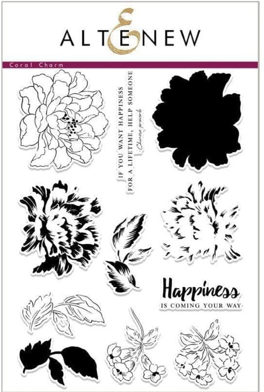 Build-A-Flower: Coral Charm Clear Stamps Altenew