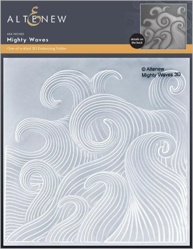Mighty Waves 3D Embossing Folder by Altenew
