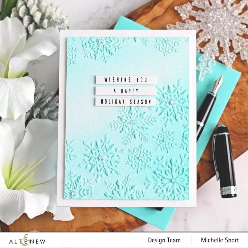 Layered Snowflakes 3D Embossing Folder from Eileen Hull by Altenew 2