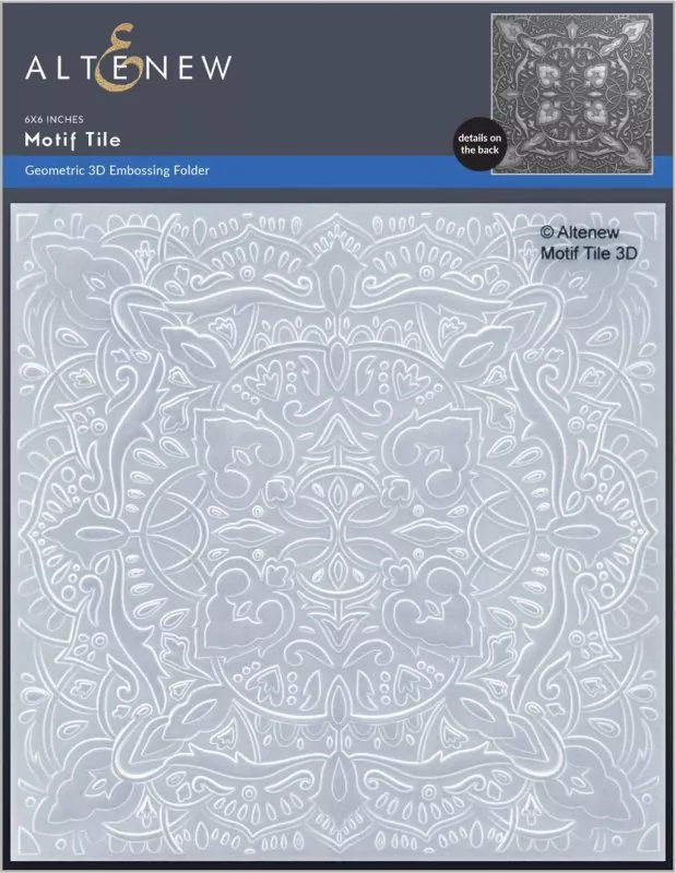 Motif Tile 3D Embossing Folder by Altenew
