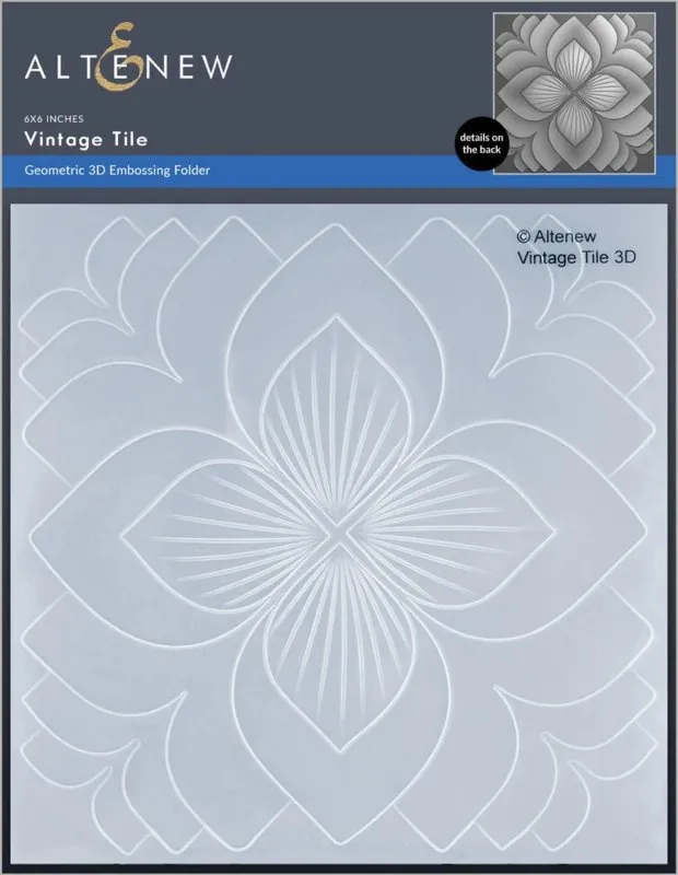 Vintage Tile 3D Embossing Folder by Altenew