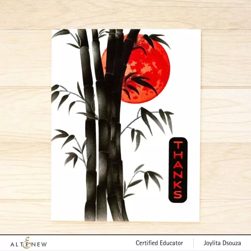 Bamboo Branches 3D Embossing Folder by Altenew 1