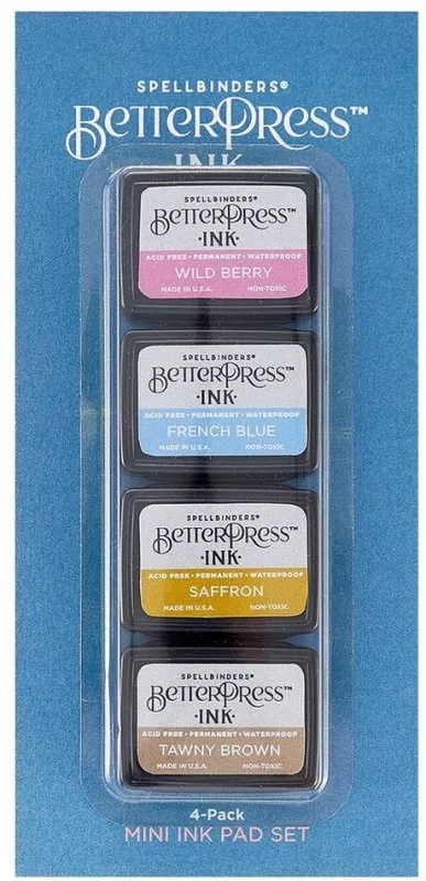 Spellbinders BetterPress Mini Ink Set Nature Tones