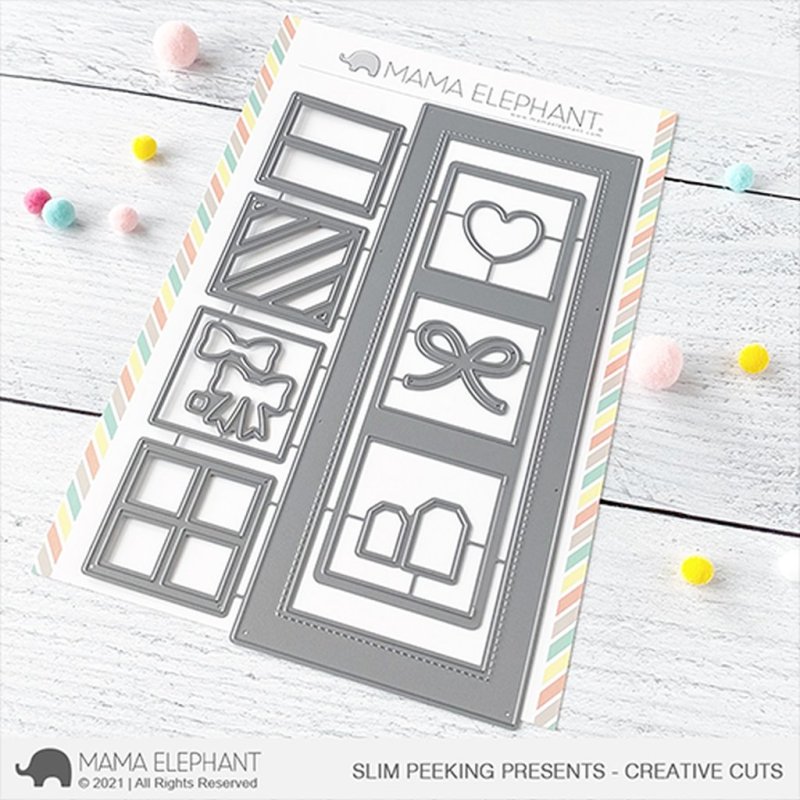 Slim Peeking Presents Dies Creative Cuts Mama Elephant
