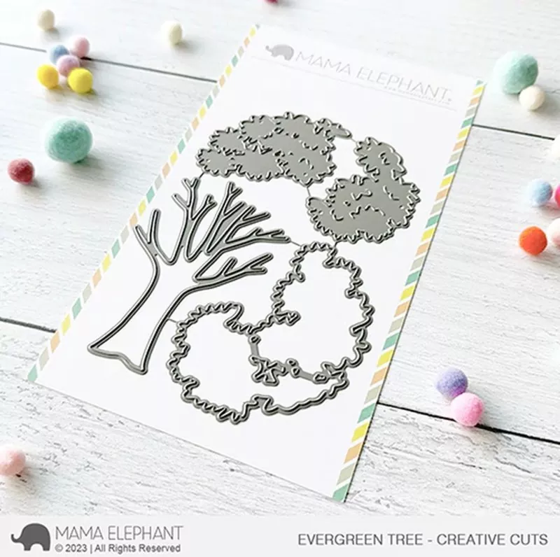 Evergreen Tree Dies Creative Cuts Mama Elephant