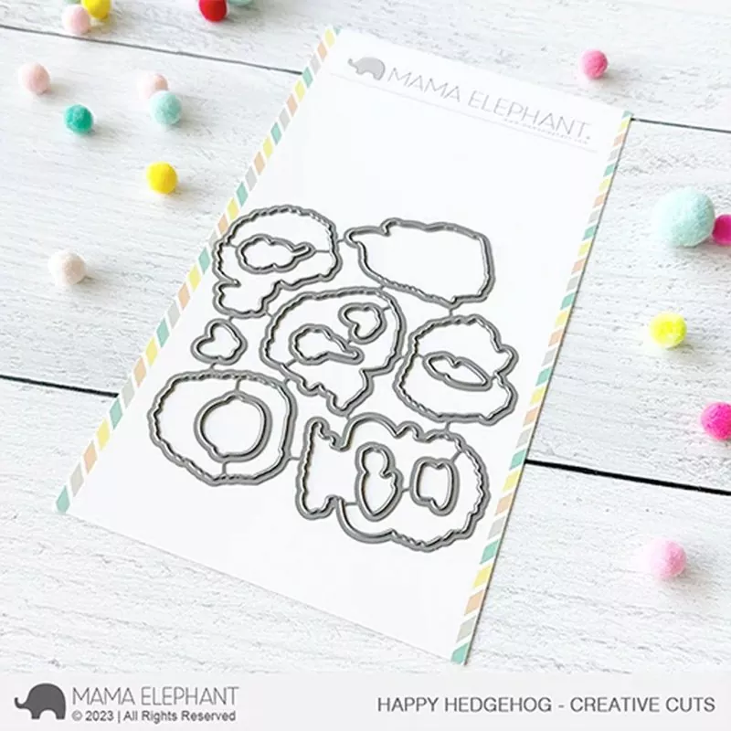 Happy Hedgehog Dies Creative Cuts Mama Elephant